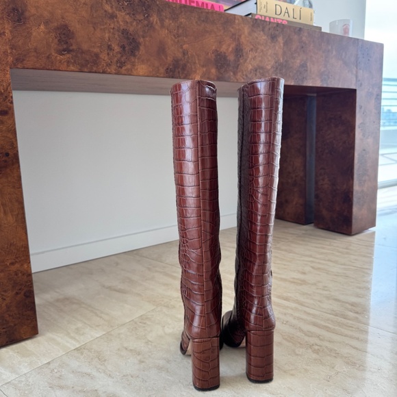 Paris Texas Crocodile-Embossed Boots - Picture 3 of 6